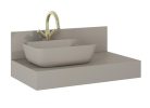 Fali panel, AREZZO design márvány fali panel 120/20/1,5 matt beige