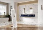 Fali panel, AREZZO design márvány fali panel 120/20/1,5 matt kék