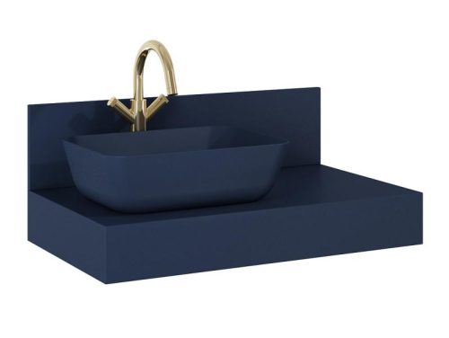 Fali panel, AREZZO design márvány fali panel 120/20/1,5 matt kék