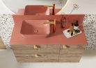 Fali panel, AREZZO design márvány fali panel 120/20/1,5 matt terra pink