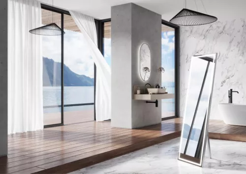 Fali panel, AREZZO design márvány fali panel 80/20/1,5 matt beige