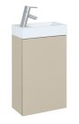 Alsó szekrény, AREZZO design MINI 40 1 ajtós matt beige (alsószekrény + mosdó)
