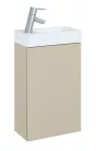 Alsó szekrény, AREZZO design MINI 40 1 ajtós matt beige (alsószekrény + mosdó)