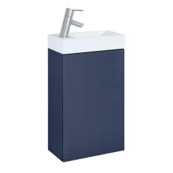   Alsó szekrény, AREZZO design MINI 40 1 ajtós matt kék (alsószekrény + mosdó)