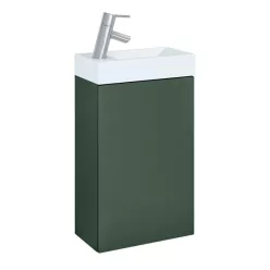   Alsó szekrény, AREZZO design MINI 40 1 ajtós matt zöld (alsószekrény + mosdó)