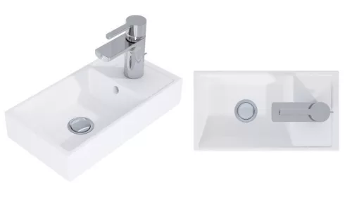Alsó szekrény, AREZZO design MINI 40 1 ajtós matt zöld (alsószekrény + mosdó)