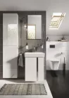 Álló szekrény, AREZZO design univerzális állószekrény bármely modellhez 40 cm-es, 2 ajtós, mf feh