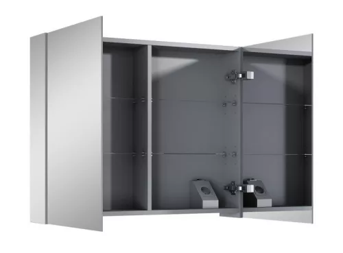 Felső szekrény, AREZZO design Tükrös szekrény MEDIUM 80,2 ajtó + TECHNOBOX