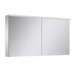   Felső szekrény, AREZZO design Tükrös szekrény PREMIUM 120,2 ajtó + TECHNOBOX+LED LÁMPA PANEL