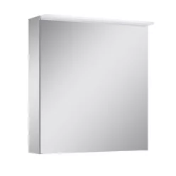   Felső szekrény, AREZZO design Tükrös szekrény PREMIUM 60,1 ajtó + TECHNOBOX+ LED LÁMPA PANEL