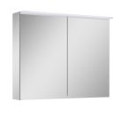 Felső szekrény, AREZZO design Tükrös szekrény PREMIUM 80,2 ajtó + TECHNOBOX+ LED LÁMPA PANEL