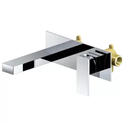   Mosdó csaptelep, AREZZO design CUBEFIELD fali mosdó csaptelep, króm AR-4403CR