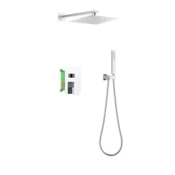   Falba süllyesztett csaptelep, AREZZO design CUBEFIELD zuhany csaptelep szett, króm AR-4405CR