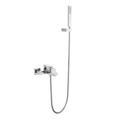   Kádtöltő csaptelep, AREZZO design CUBEFIELD kádcsaptelep szett, króm AR-4410CR