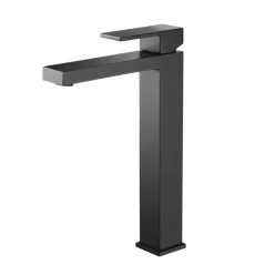   Mosdó csaptelep, AREZZO design CUBEFIELD magasított mosdó csaptelep, fekete AR-4402B