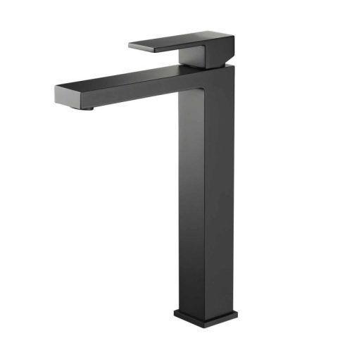 Mosdó csaptelep, AREZZO design CUBEFIELD magasított mosdó csaptelep, fekete