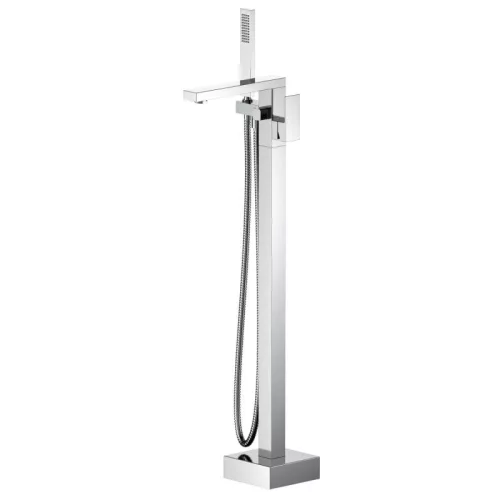 Kádtöltő csaptelep, AREZZO design CUBEFIELD szabadonálló kádcsaptelep, króm AR-4406CR