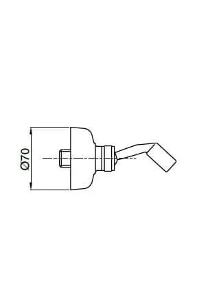 Zuhanytartó, AREZZO design OLDFIELD kézizuhanytartó
