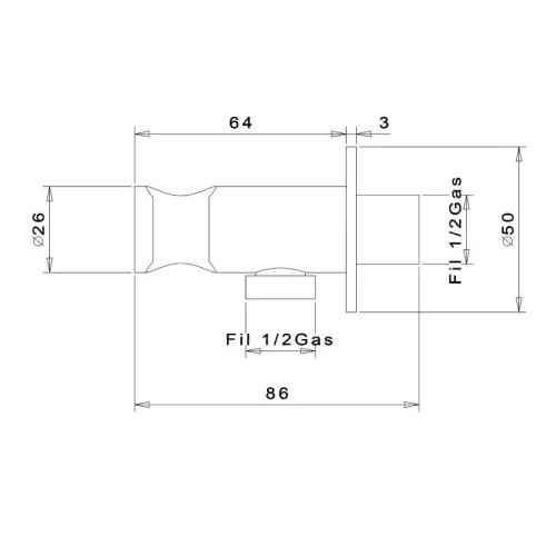 Zuhanytartó, AREZZO design OLDFIELD  zuhanytartó gégecső-csatlakozóval