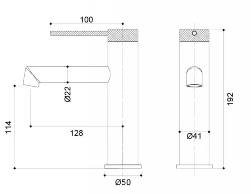 Mosdó csaptelep, AREZZO design PALMFIELD Mosdó csaptelep, fekete AR-1101BL