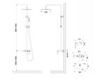 Zuhanyszett, AREZZO design ROCKFIELD 3 funkciós zuhanyszett, fekete AR-9905BL