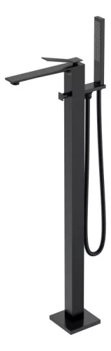 Kádtöltő csaptelep, AREZZO design ROCKFIELD szabadon álló fekete kádtöltő csaptelep AR-9907BL