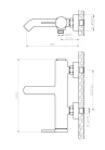 Kádtöltő csaptelep, AREZZO design SLIMFIELD kádcsaptelep AR-24603