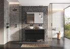 Tükör, AREZZO design Fordítható tükör keretben 120/80, fekete,19 mm