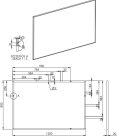 Tükör, AREZZO design Fordítható tükör keretben 120/80, króm 8 mm