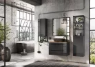 Tükör, AREZZO design Keretes tükör 80/80, fekete, 19 mm