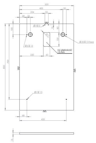 Tükör, AREZZO design SOTE 50 tükör