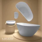 Kád, AREZZO design MARYLAND öntöttmárvány szabadonálló kád