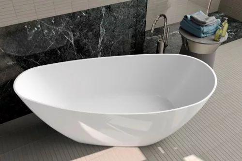 Kád, AREZZO design PALMYRA öntöttmárvány szabadonálló kád