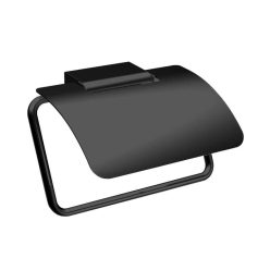   WC papír tartó, AREZZO design NORO fedeles wc papír tartó, fekete