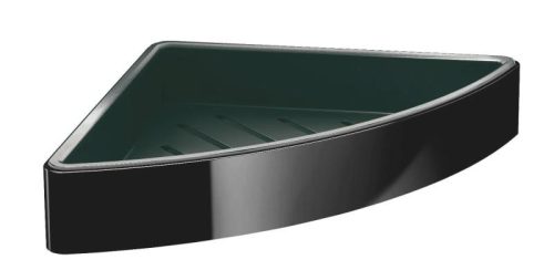 Polc, AREZZO design NORO sarok polc, fekete