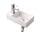 Mosdó, AREZZO design Austin 40x22 bal oldali mini kézmosó AR-340A