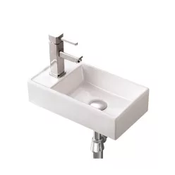   Mosdó, AREZZO design Austin 40x22 bal oldali mini kézmosó AR-340A
