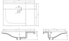 Mosdó, AREZZO design METIS 70 cm-es mosdó