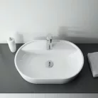 Mosdó, AREZZO design pultra ültethető mosdó BABETTE 62X41