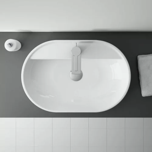 Mosdó, AREZZO design pultra ültethető mosdó BABETTE 62X41
