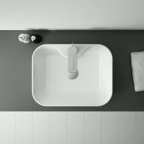 Mosdó, AREZZO design pultra ültethető mosdó FIONA 48x37