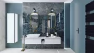 Mosdó, AREZZO design pultra ültethető mosdó FRESI 70x40