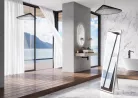 Mosdó, AREZZO design pultra ültethető mosdó RENI 46x33, matt beige