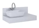 Mosdó, AREZZO design pultra ültethető mosdó RENI 46x33, matt v. szürke