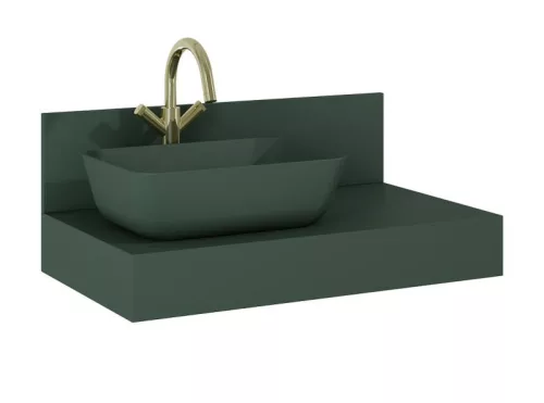 Mosdó, AREZZO design pultra ültethető mosdó RENI 46x33, matt zöld