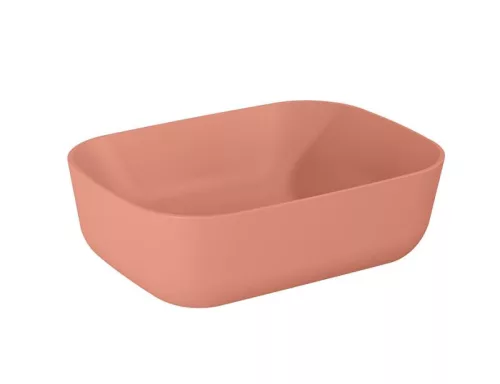 Mosdó, AREZZO design pultra ültethető mosdó RENI 46x33, terra pink