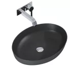 Mosdó, AREZZO design pultra ültethető mosdó RIKA 52x40 matt antracit
