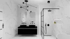 Mosdó, AREZZO design pultra ültethető mosdó RIKA 52x40 matt fekete