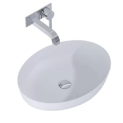   Mosdó, AREZZO design pultra ültethető mosdó RIKA 52x40 matt v. szürke