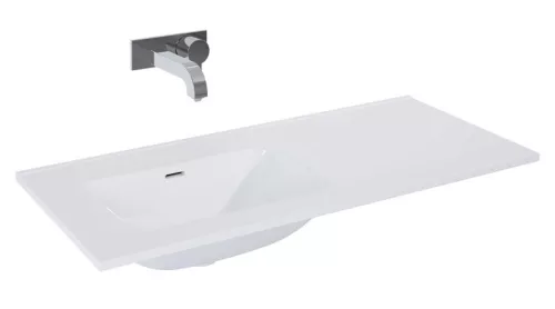 Mosdó, AREZZO design SKAPPA 100 cm-es mosdó (60+40) balos CSAPLYUK NÉLKÜL